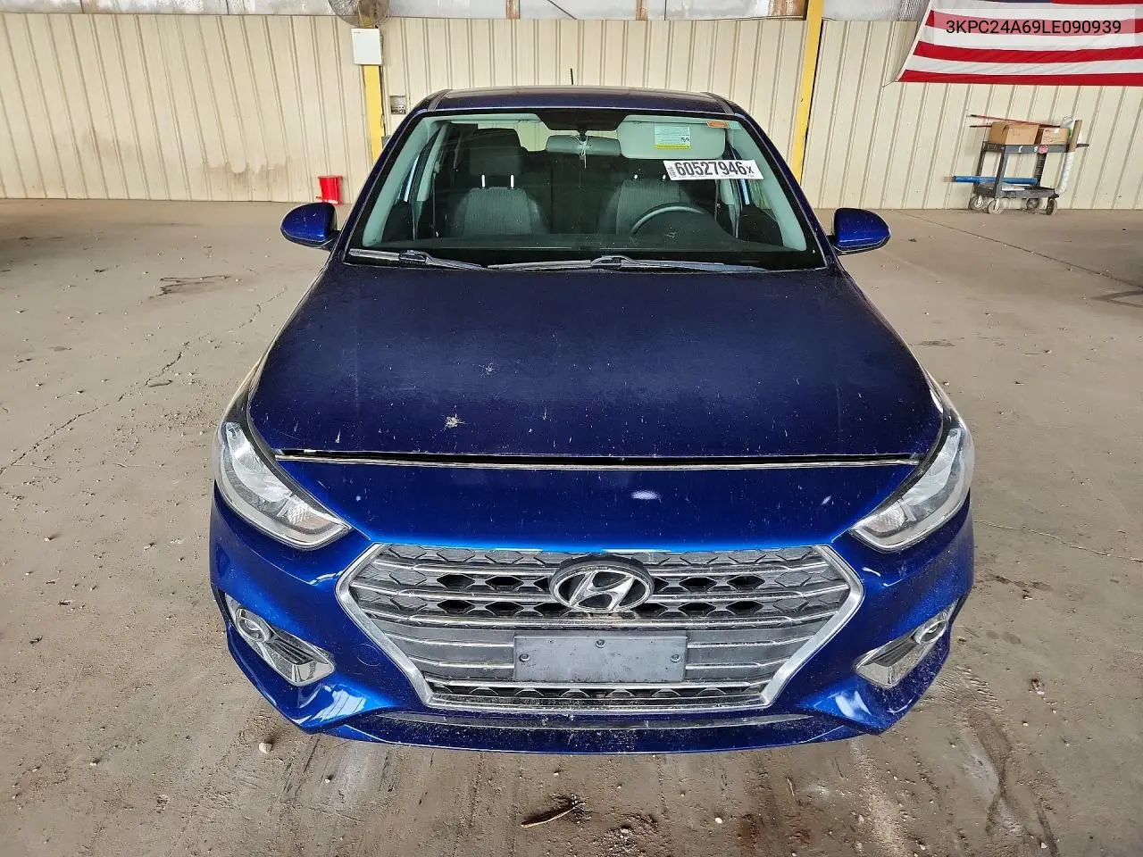 2020 Hyundai Accent Sel VIN: 3KPC24A69LE090939 Lot: 60527946