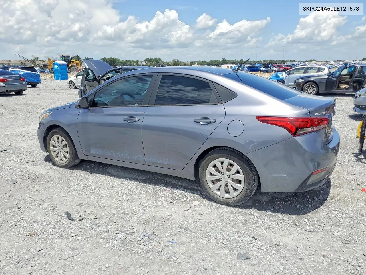 2020 Hyundai Accent Se VIN: 3KPC24A60LE121673 Lot: 61077096