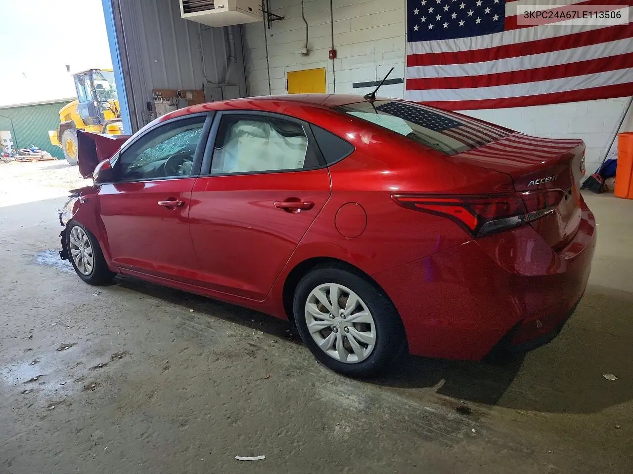 2020 Hyundai Accent Se VIN: 3KPC24A67LE113506 Lot: 61588256