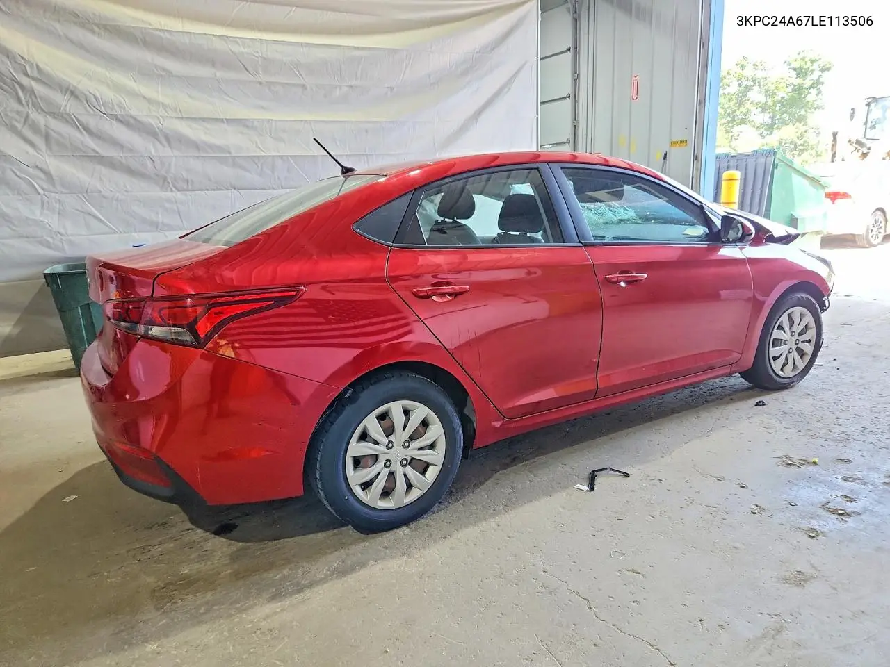 2020 Hyundai Accent Se VIN: 3KPC24A67LE113506 Lot: 61588256