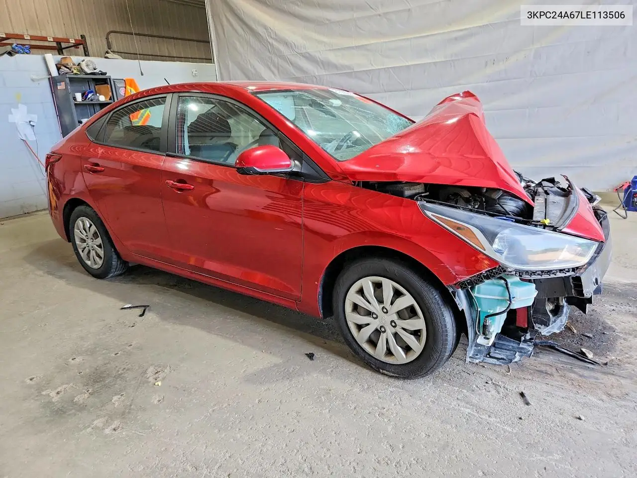 2020 Hyundai Accent Se VIN: 3KPC24A67LE113506 Lot: 61588256