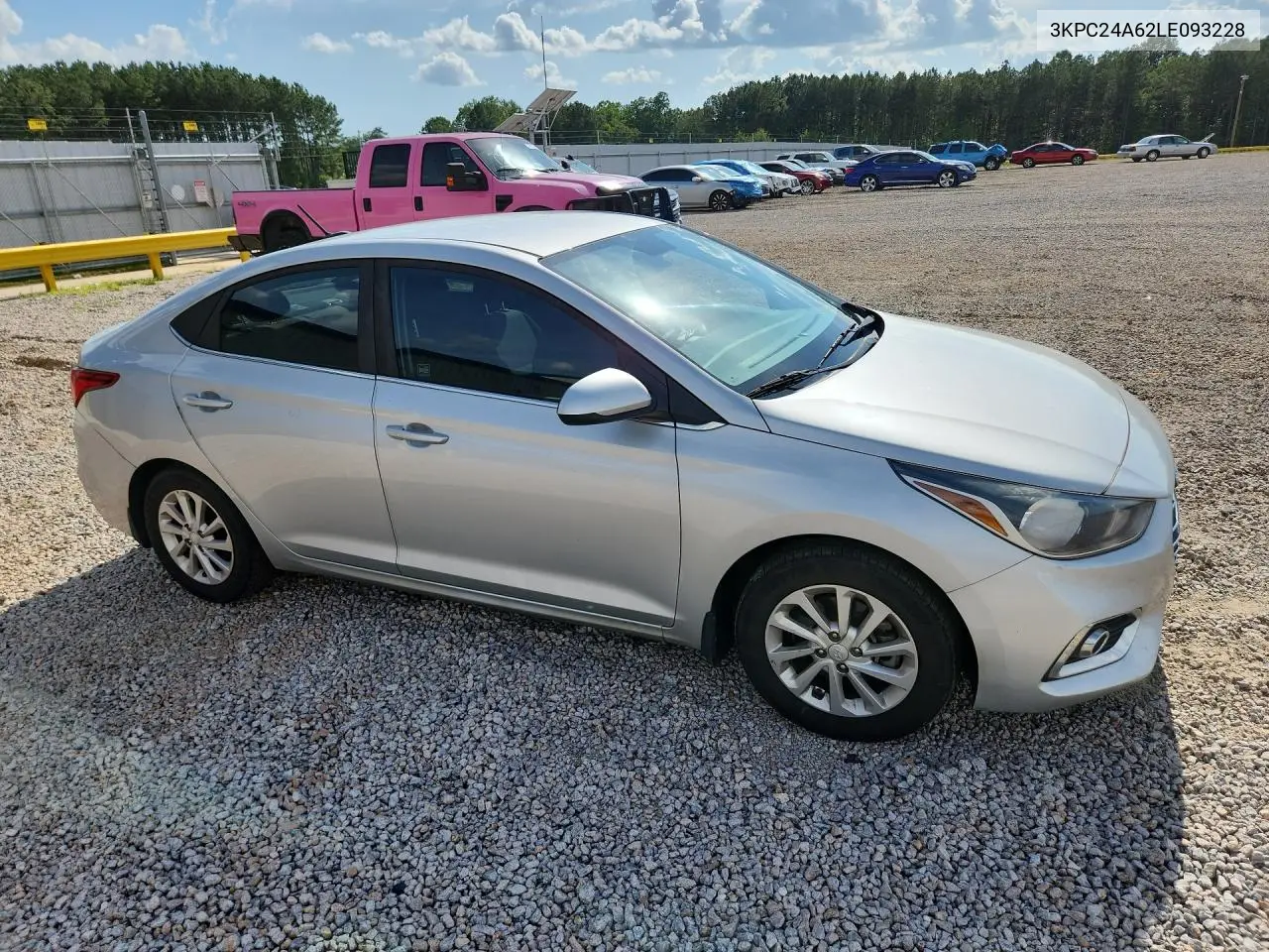 2020 Hyundai Accent Sel VIN: 3KPC24A62LE093228 Lot: 61944186