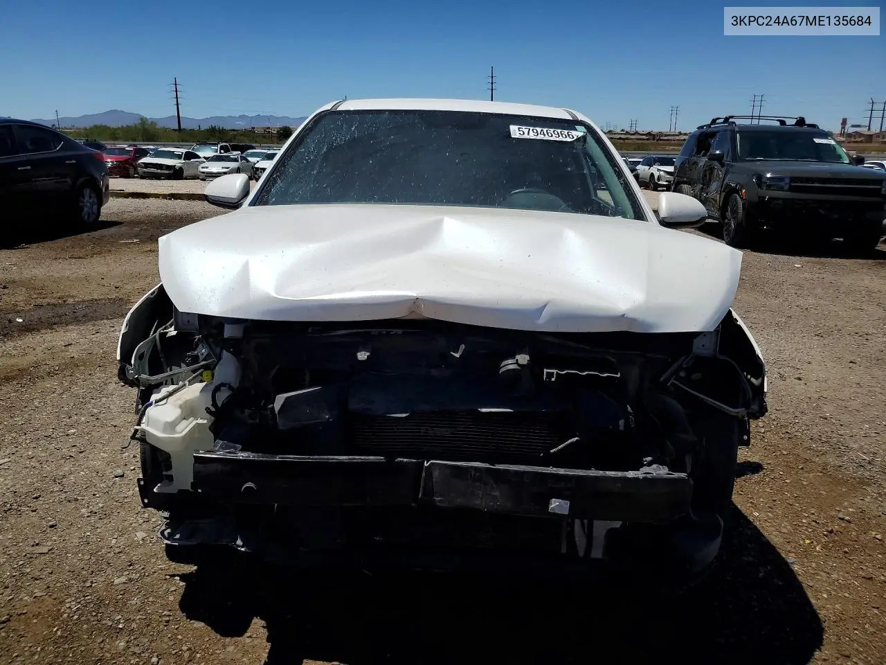 2021 Hyundai Accent Se VIN: 3KPC24A67ME135684 Lot: 57946966