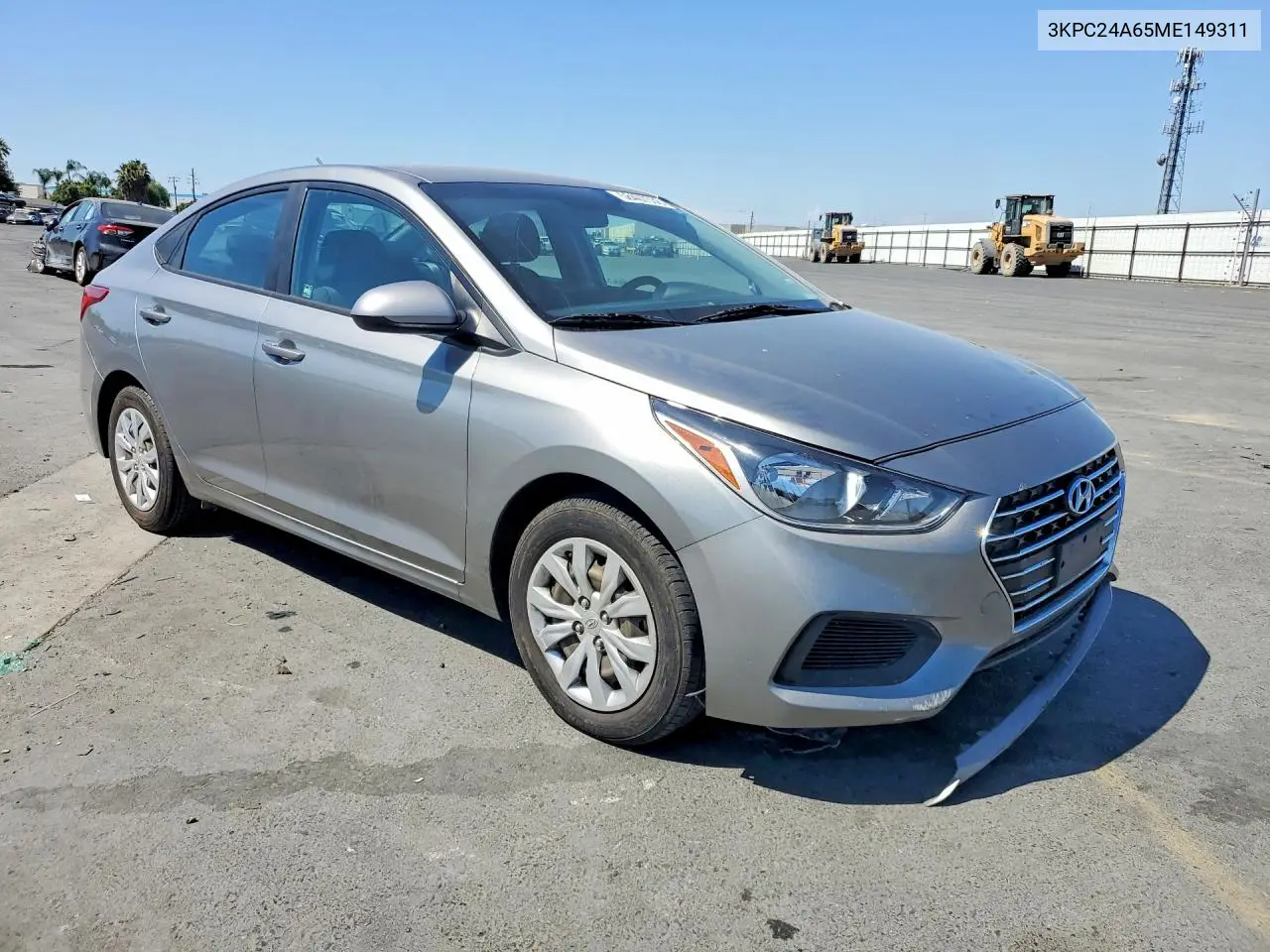 2021 Hyundai Accent Se VIN: 3KPC24A65ME149311 Lot: 58407536