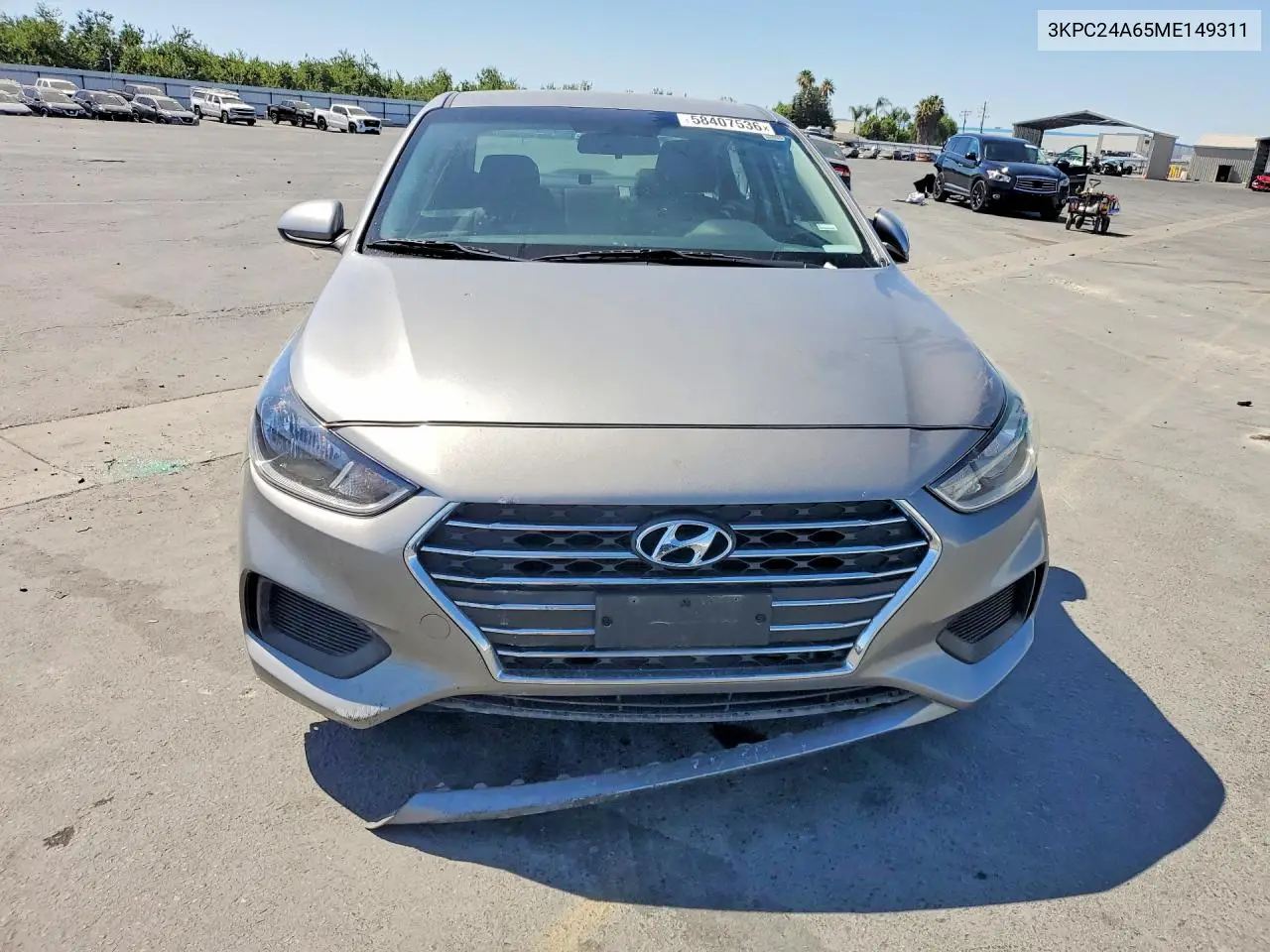 2021 Hyundai Accent Se VIN: 3KPC24A65ME149311 Lot: 58407536