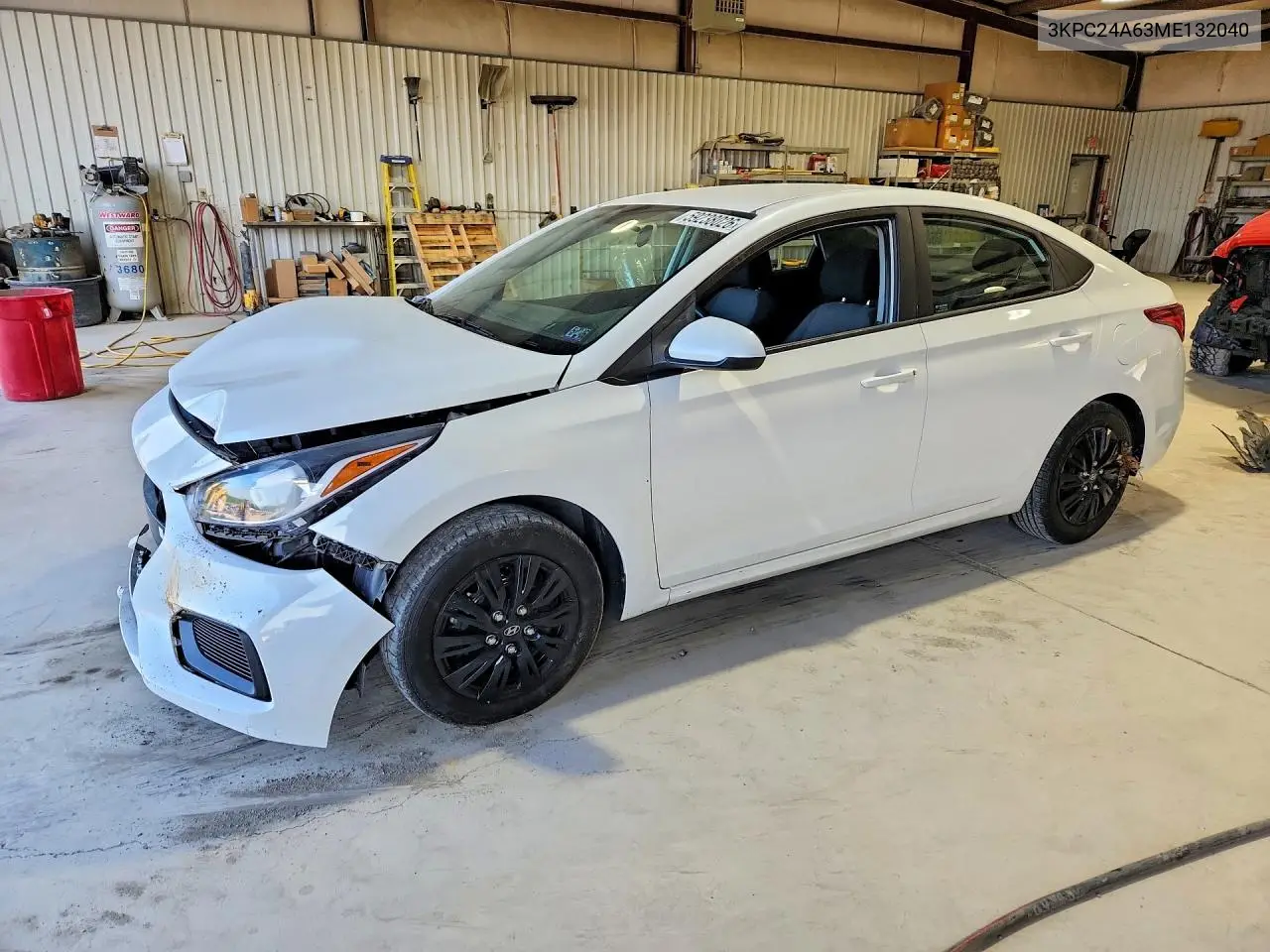 2021 Hyundai Accent Se VIN: 3KPC24A63ME132040 Lot: 59238026