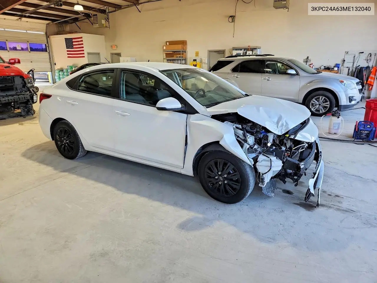 2021 Hyundai Accent Se VIN: 3KPC24A63ME132040 Lot: 59238026
