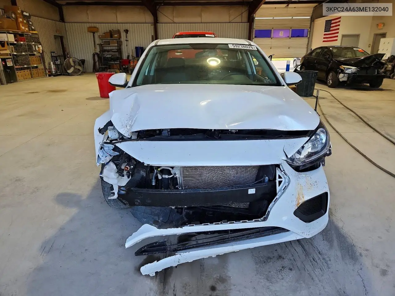 2021 Hyundai Accent Se VIN: 3KPC24A63ME132040 Lot: 59238026