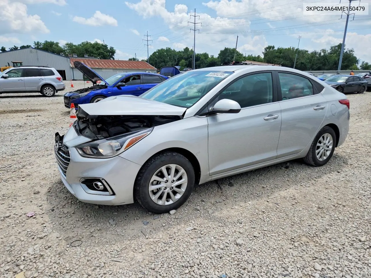 2021 Hyundai Accent Sel VIN: 3KPC24A64ME150479 Lot: 60604296