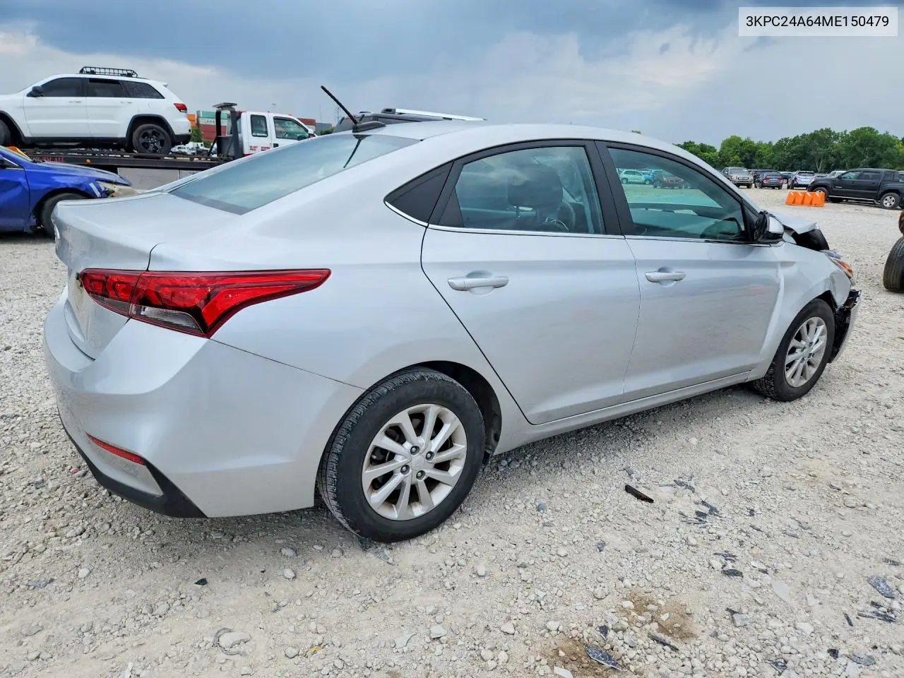2021 Hyundai Accent Sel VIN: 3KPC24A64ME150479 Lot: 60604296