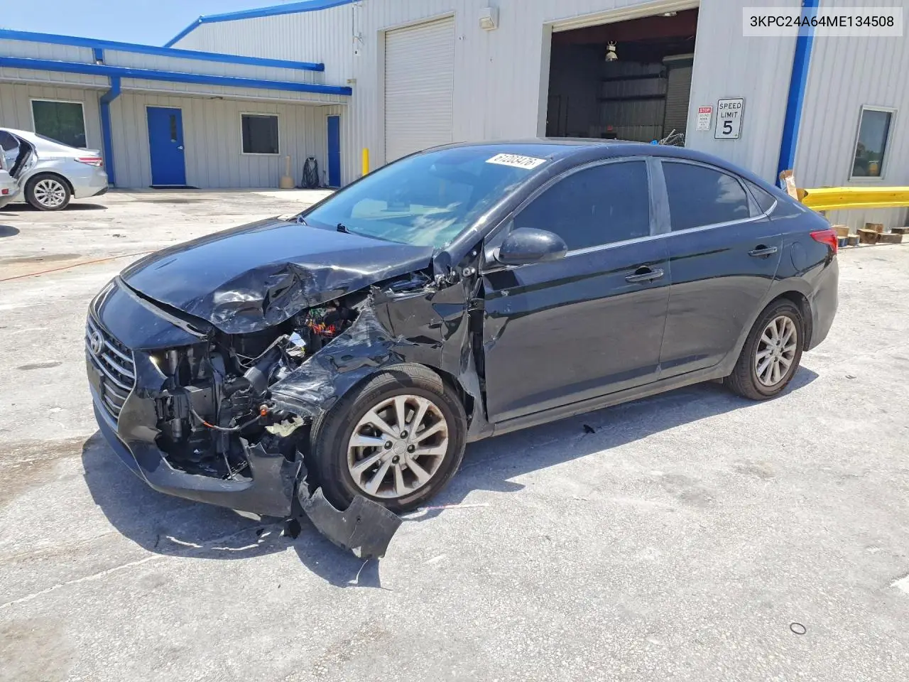 2021 Hyundai Accent Sel VIN: 3KPC24A64ME134508 Lot: 61203476