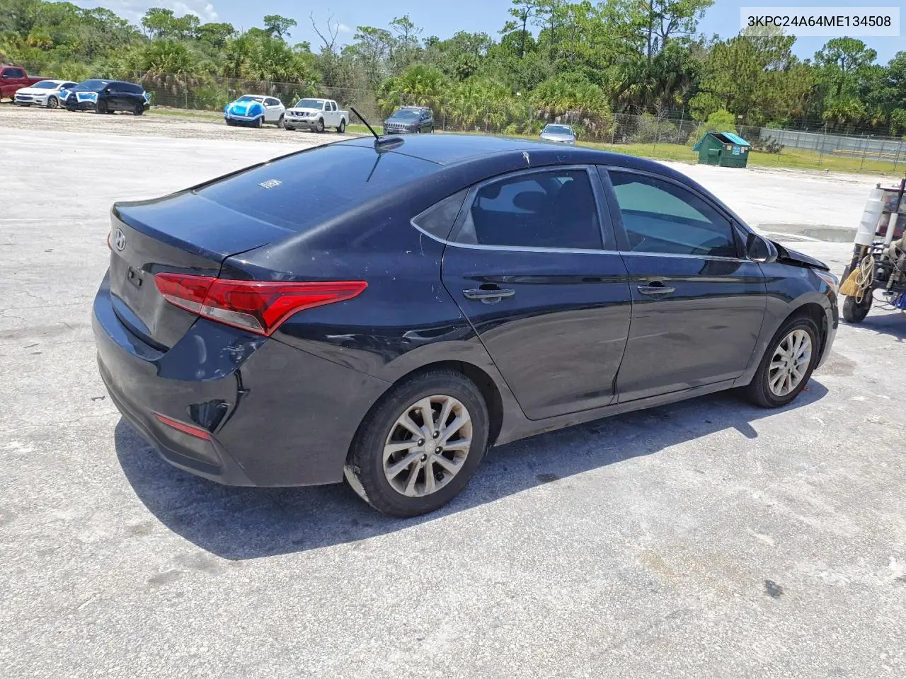 2021 Hyundai Accent Sel VIN: 3KPC24A64ME134508 Lot: 61203476