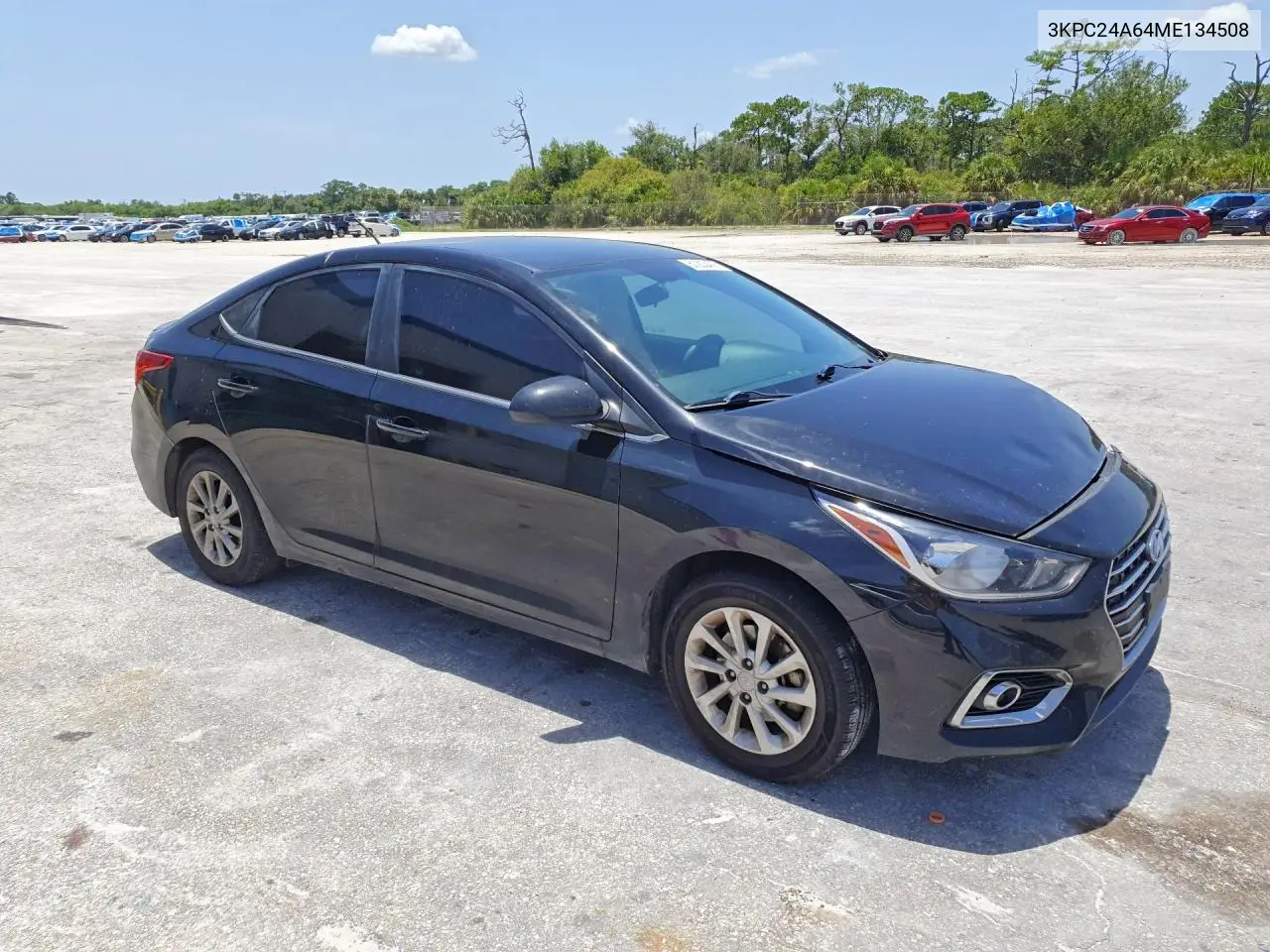 2021 Hyundai Accent Sel VIN: 3KPC24A64ME134508 Lot: 61203476