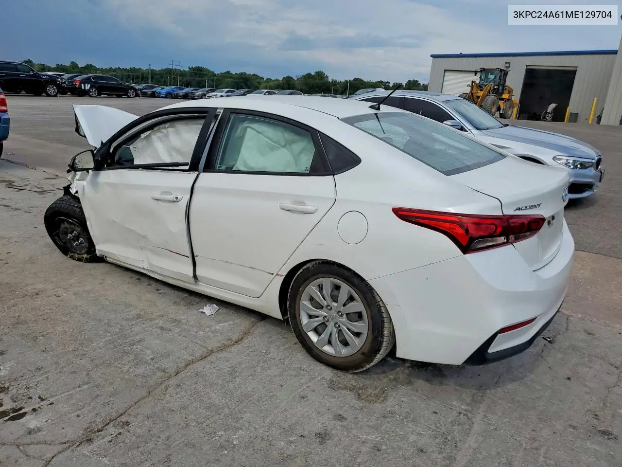 2021 Hyundai Accent Se VIN: 3KPC24A61ME129704 Lot: 61312376