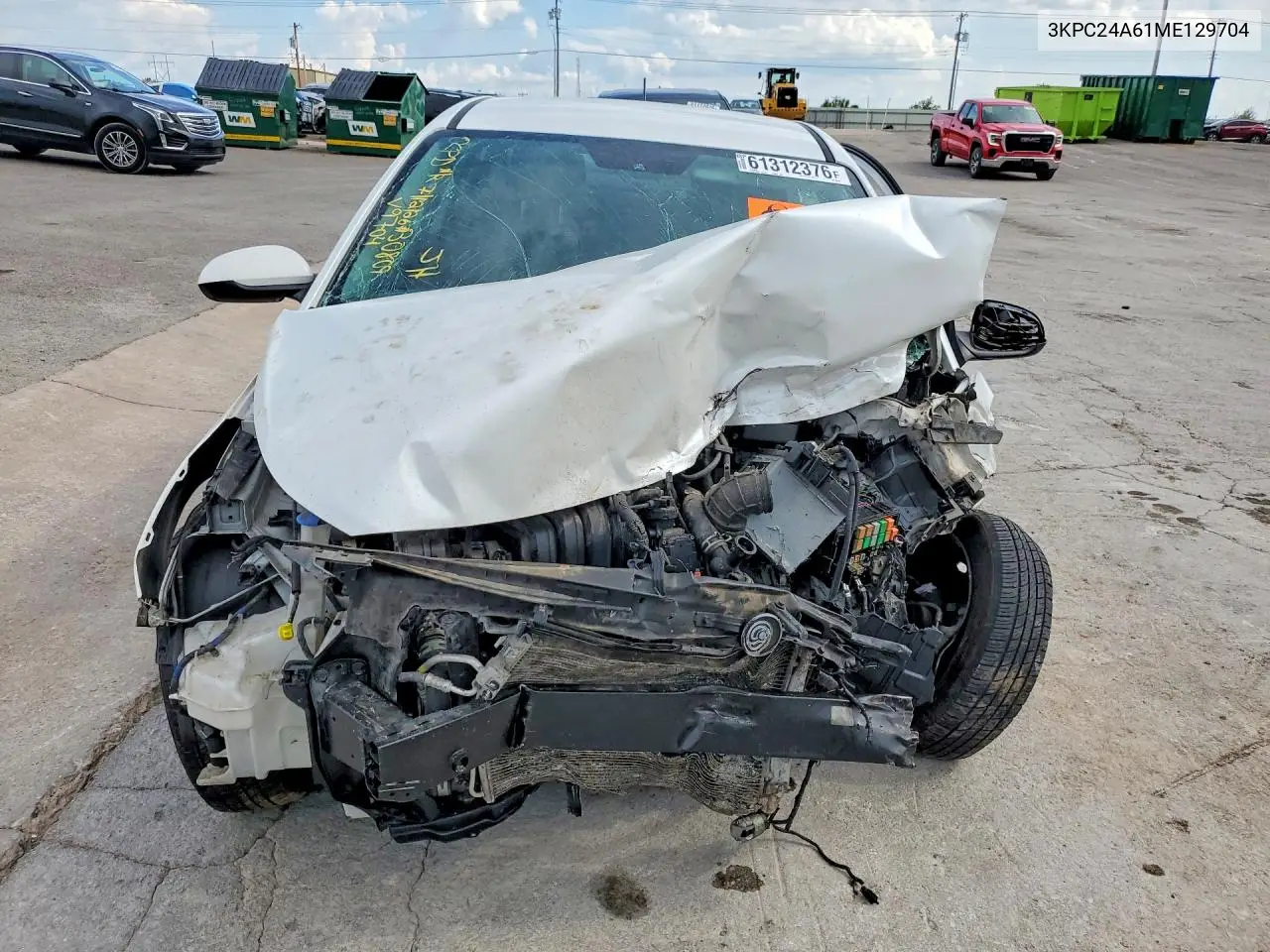2021 Hyundai Accent Se VIN: 3KPC24A61ME129704 Lot: 61312376