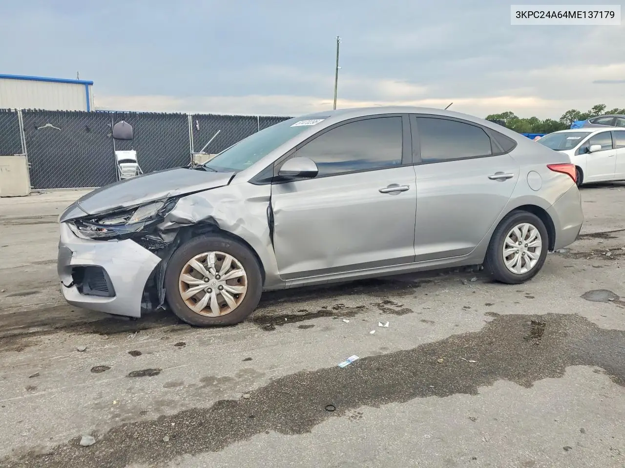 2021 Hyundai Accent Se VIN: 3KPC24A64ME137179 Lot: 61470296