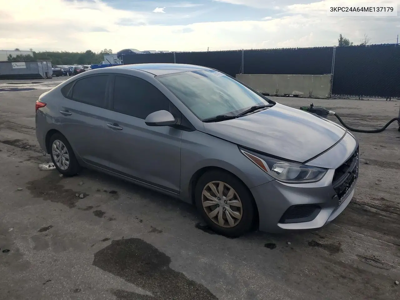 2021 Hyundai Accent Se VIN: 3KPC24A64ME137179 Lot: 61470296