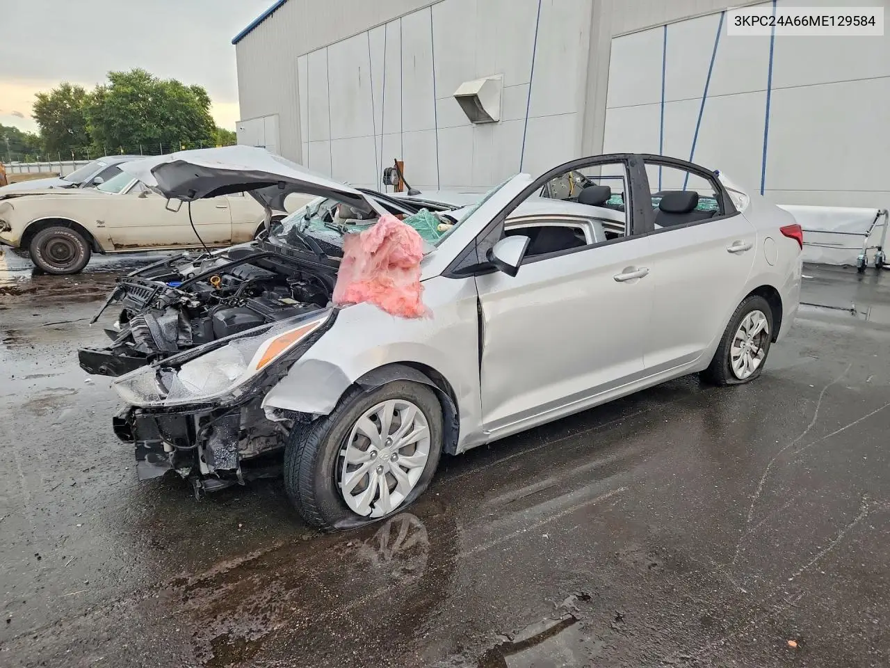 2021 Hyundai Accent Se VIN: 3KPC24A66ME129584 Lot: 61755306
