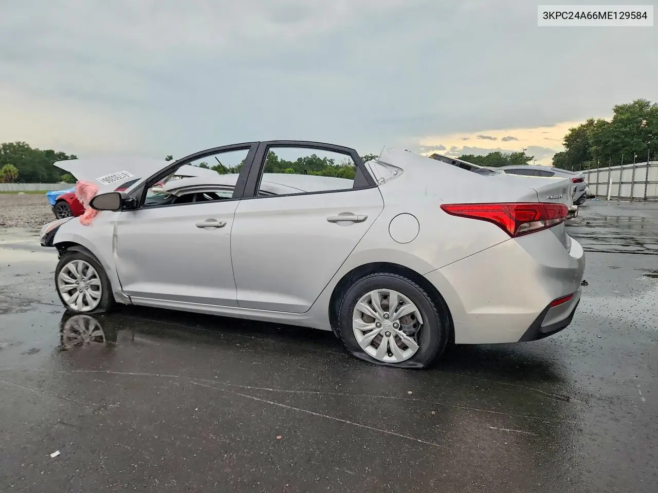 2021 Hyundai Accent Se VIN: 3KPC24A66ME129584 Lot: 61755306