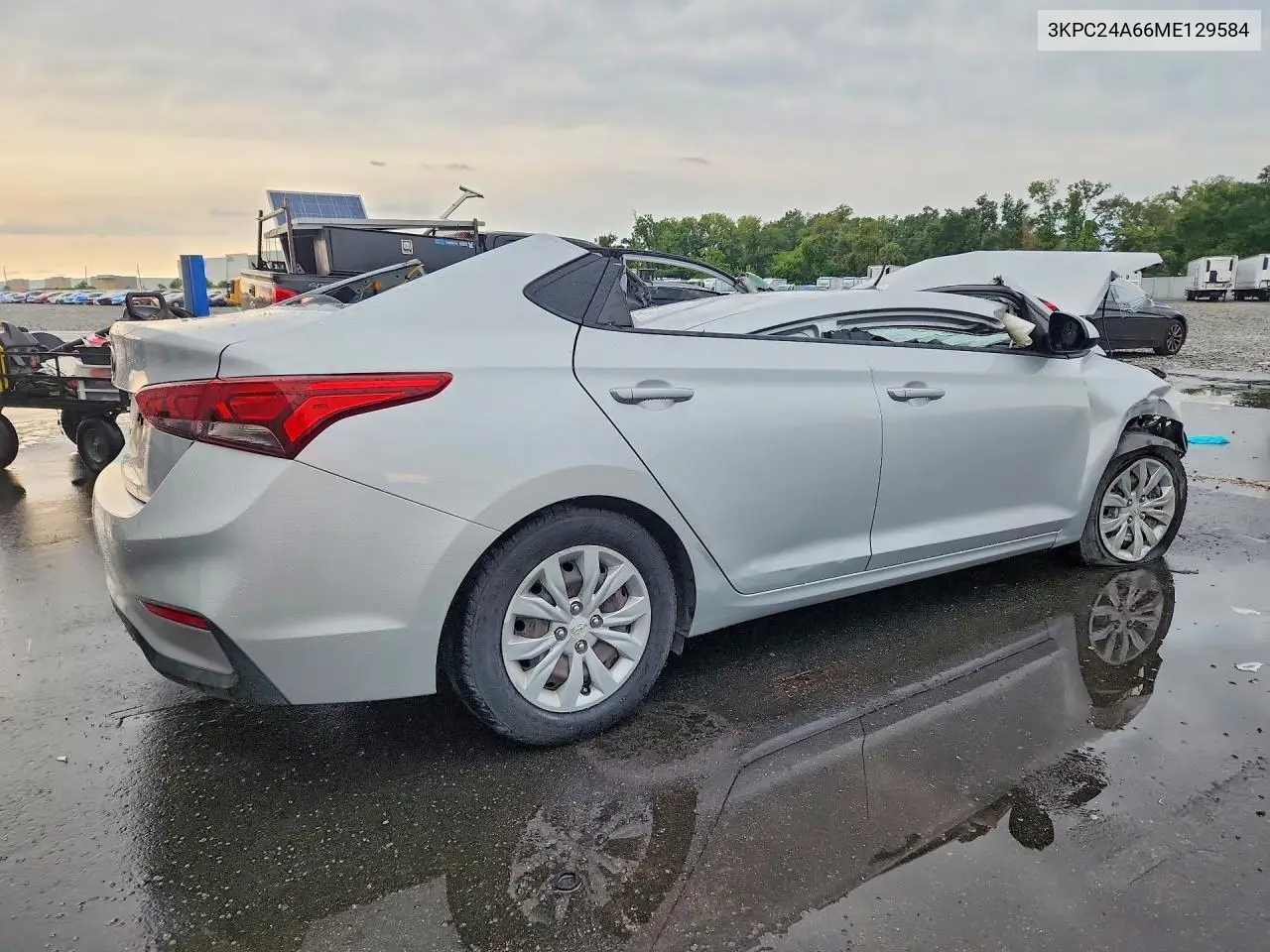 2021 Hyundai Accent Se VIN: 3KPC24A66ME129584 Lot: 61755306
