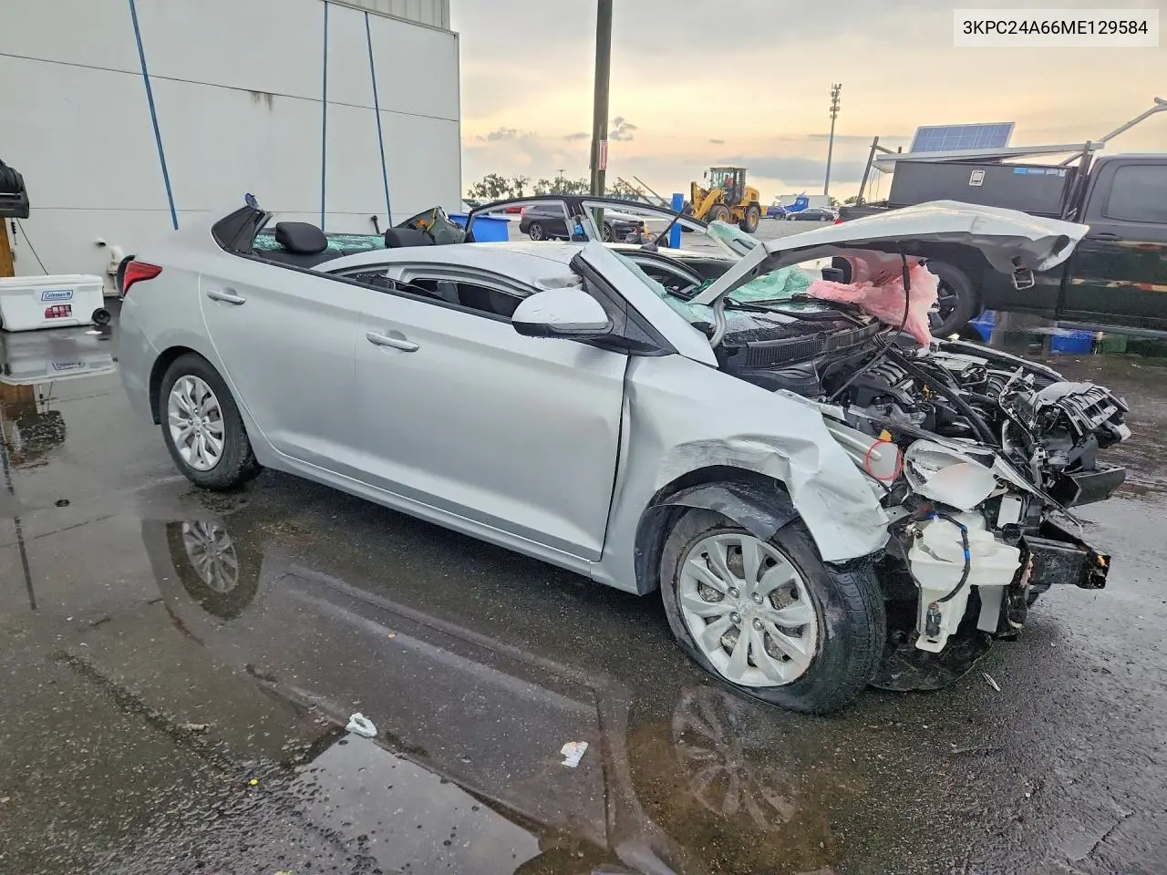 2021 Hyundai Accent Se VIN: 3KPC24A66ME129584 Lot: 61755306