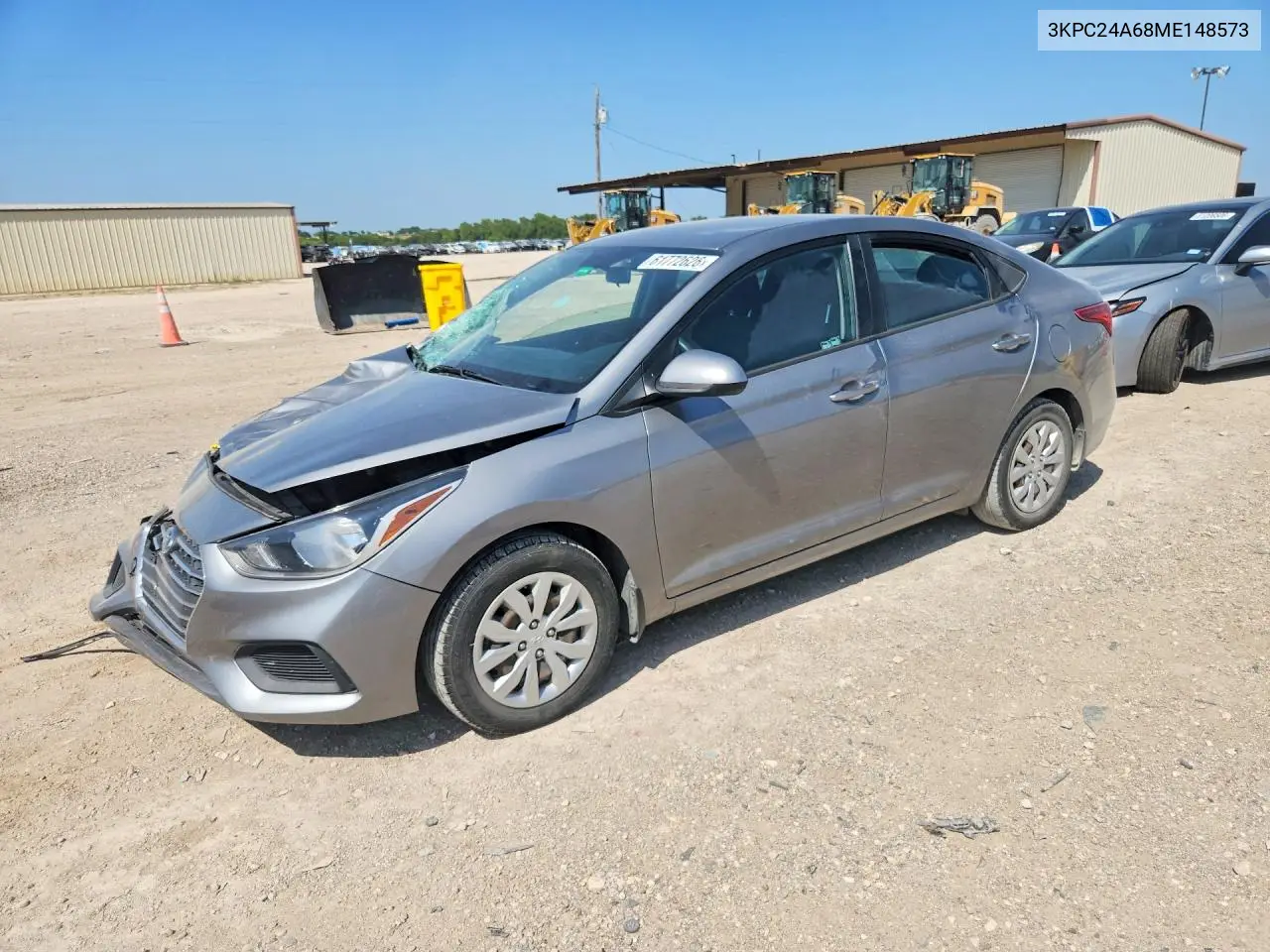 2021 Hyundai Accent Se VIN: 3KPC24A68ME148573 Lot: 61772626