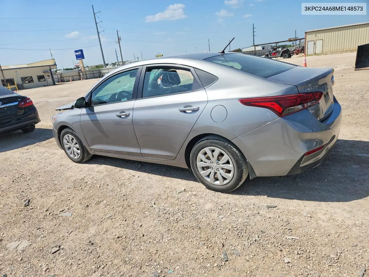 2021 Hyundai Accent Se VIN: 3KPC24A68ME148573 Lot: 61772626