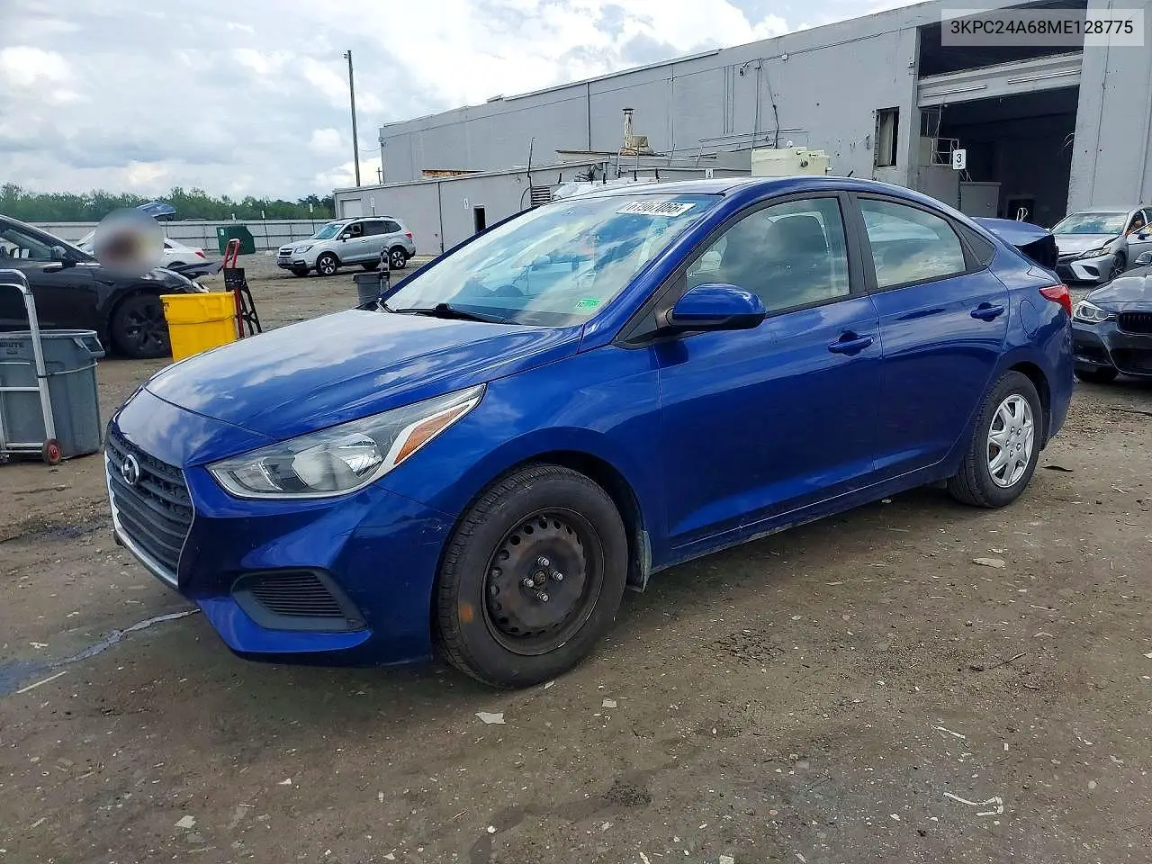 2021 Hyundai Accent Se VIN: 3KPC24A68ME128775 Lot: 61967066