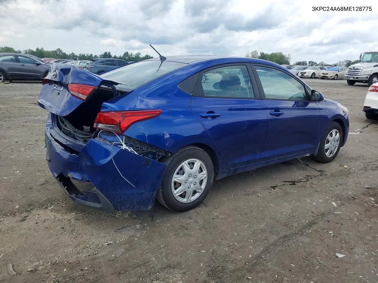 2021 Hyundai Accent Se VIN: 3KPC24A68ME128775 Lot: 61967066
