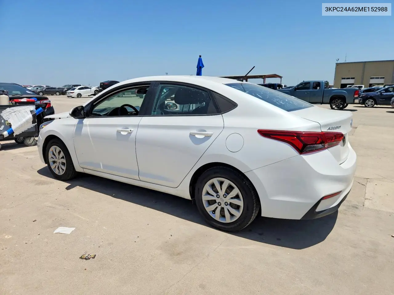 2021 Hyundai Accent Se VIN: 3KPC24A62ME152988 Lot: 62018416