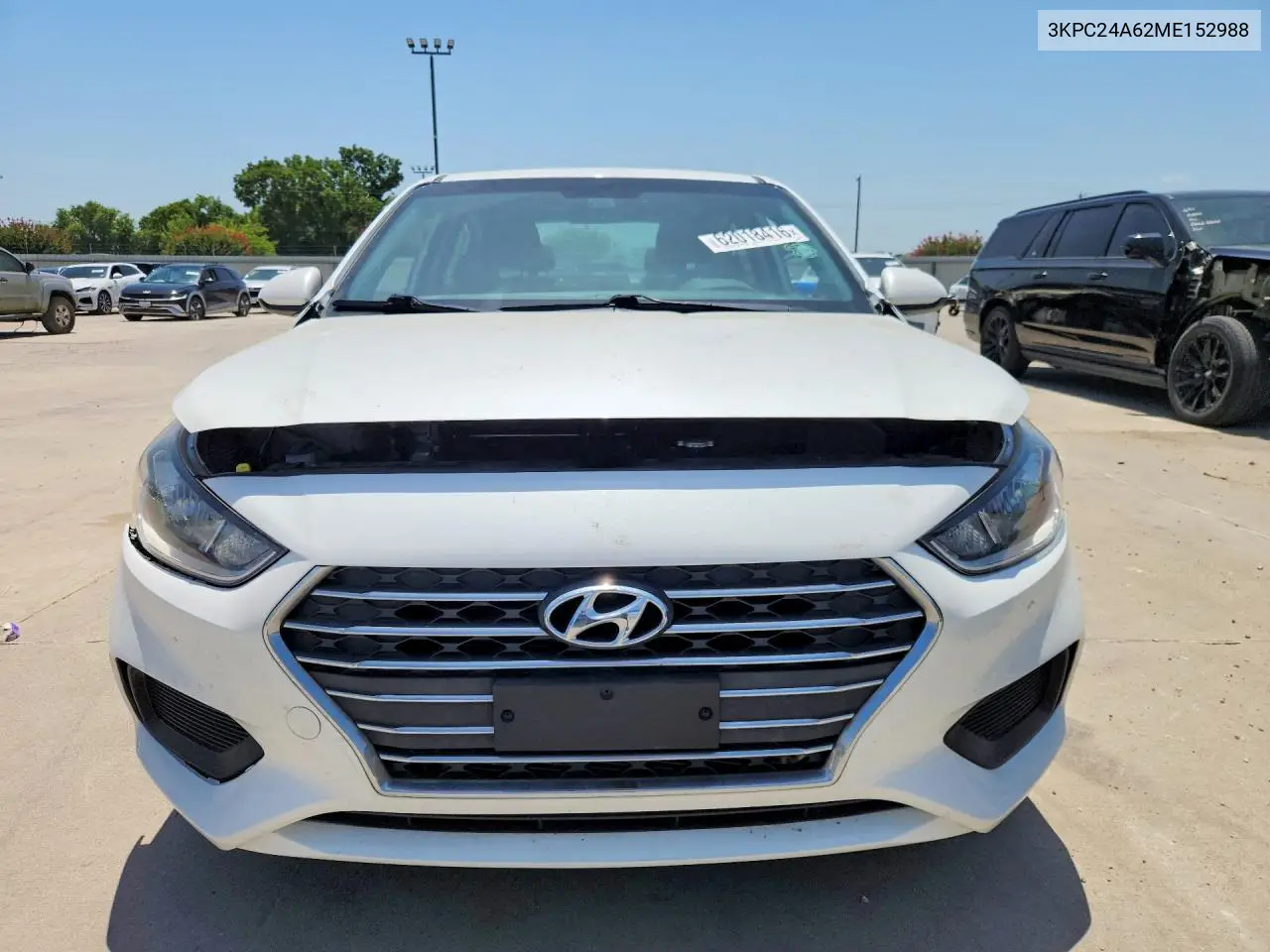 2021 Hyundai Accent Se VIN: 3KPC24A62ME152988 Lot: 62018416