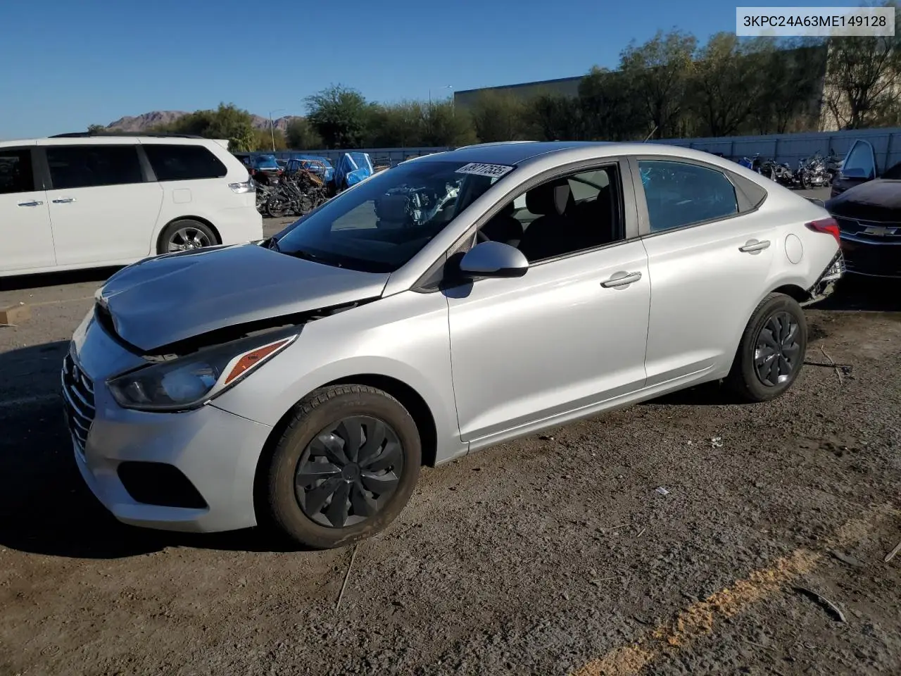 3KPC24A63ME149128 2021 Hyundai Accent Se