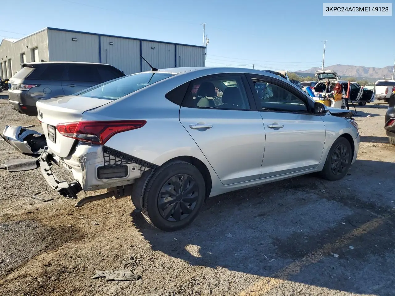3KPC24A63ME149128 2021 Hyundai Accent Se