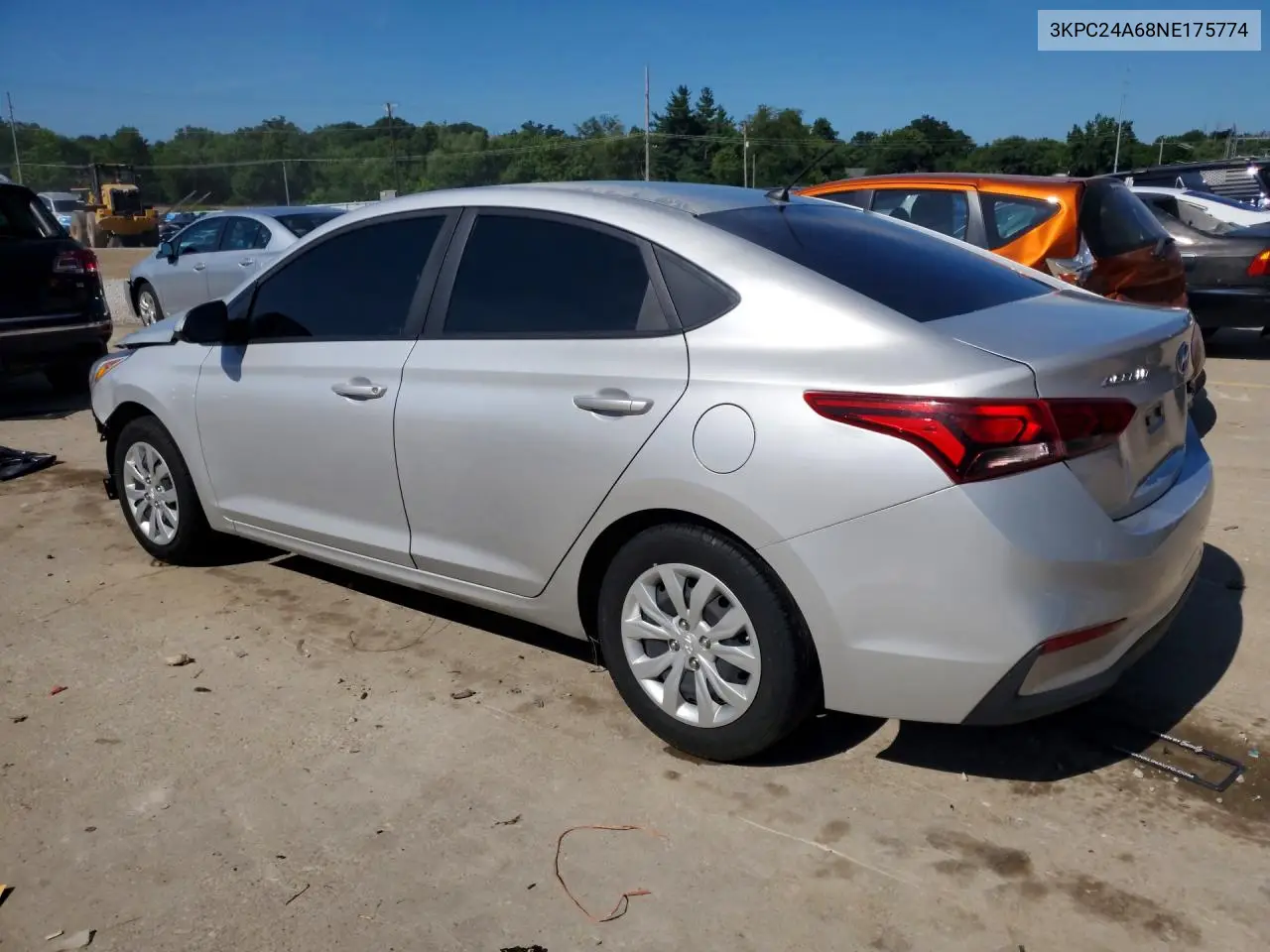 2022 Hyundai Accent Se VIN: 3KPC24A68NE175774 Lot: 60751386