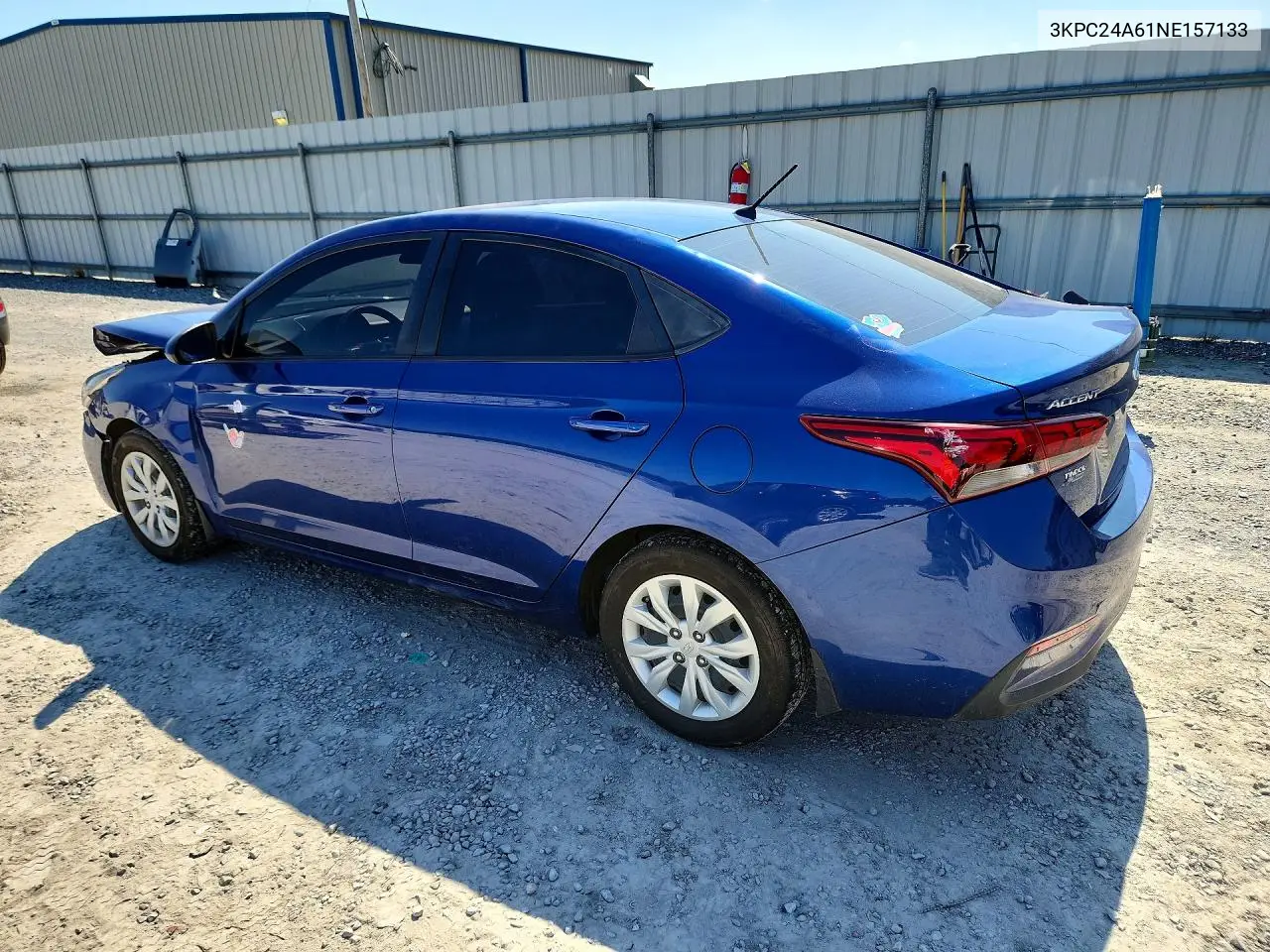 2022 Hyundai Accent Se VIN: 3KPC24A61NE157133 Lot: 61207566