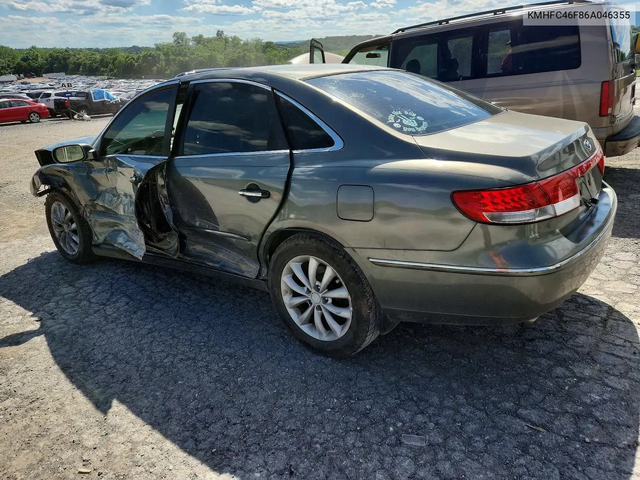 2006 Hyundai Azera VIN: KMHFC46F86A046355 Lot: 57295806