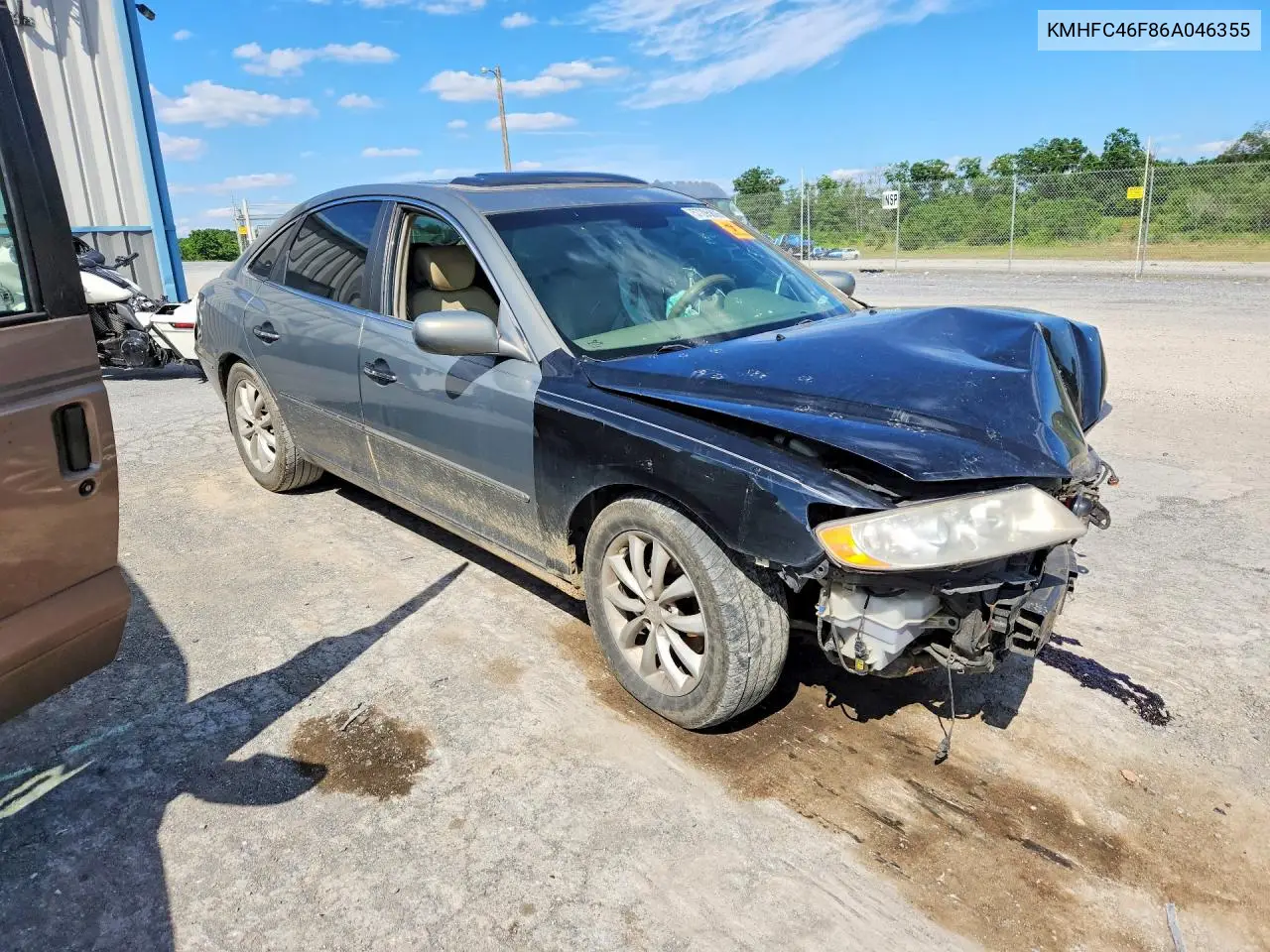 2006 Hyundai Azera VIN: KMHFC46F86A046355 Lot: 57295806