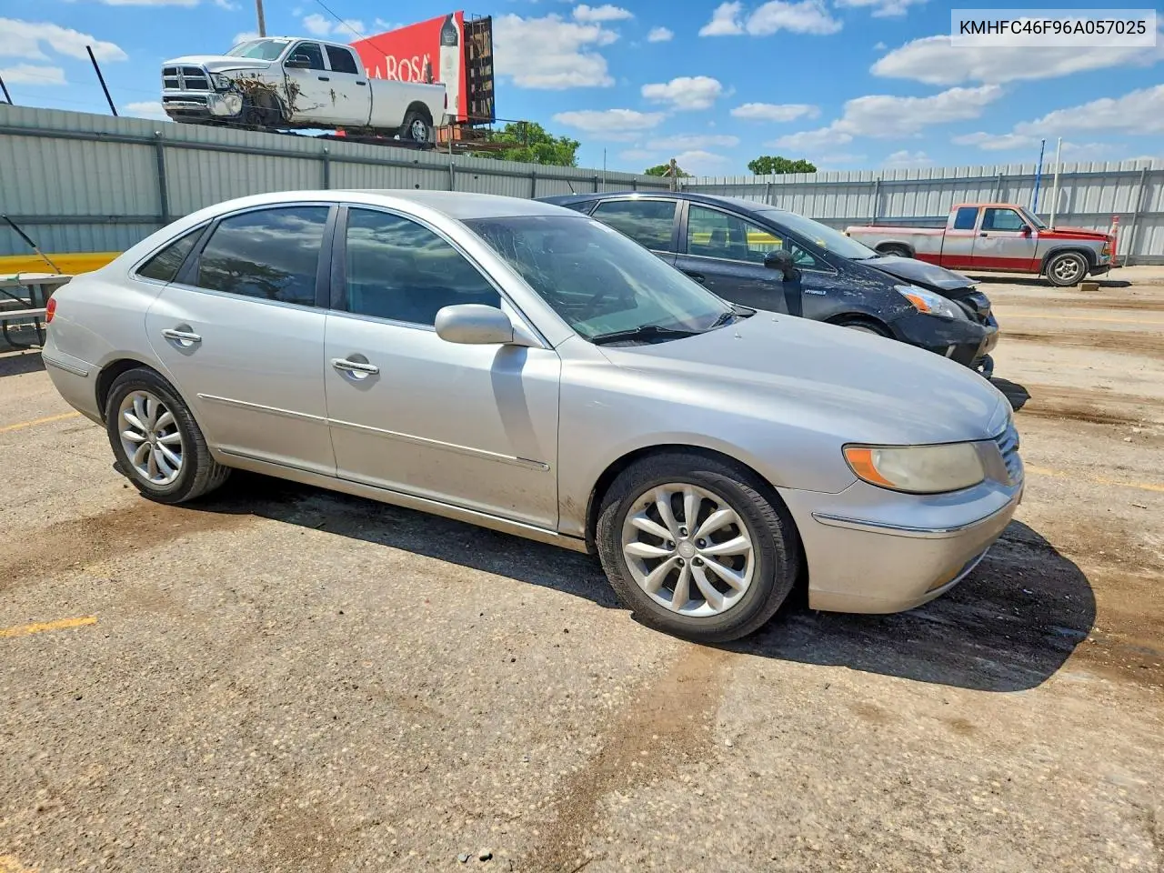 2006 Hyundai Azera Se VIN: KMHFC46F96A057025 Lot: 60232666
