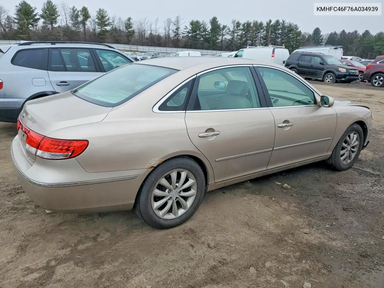 2006 Hyundai Azera Se VIN: KMHFC46F76A034939 Lot: 79261195