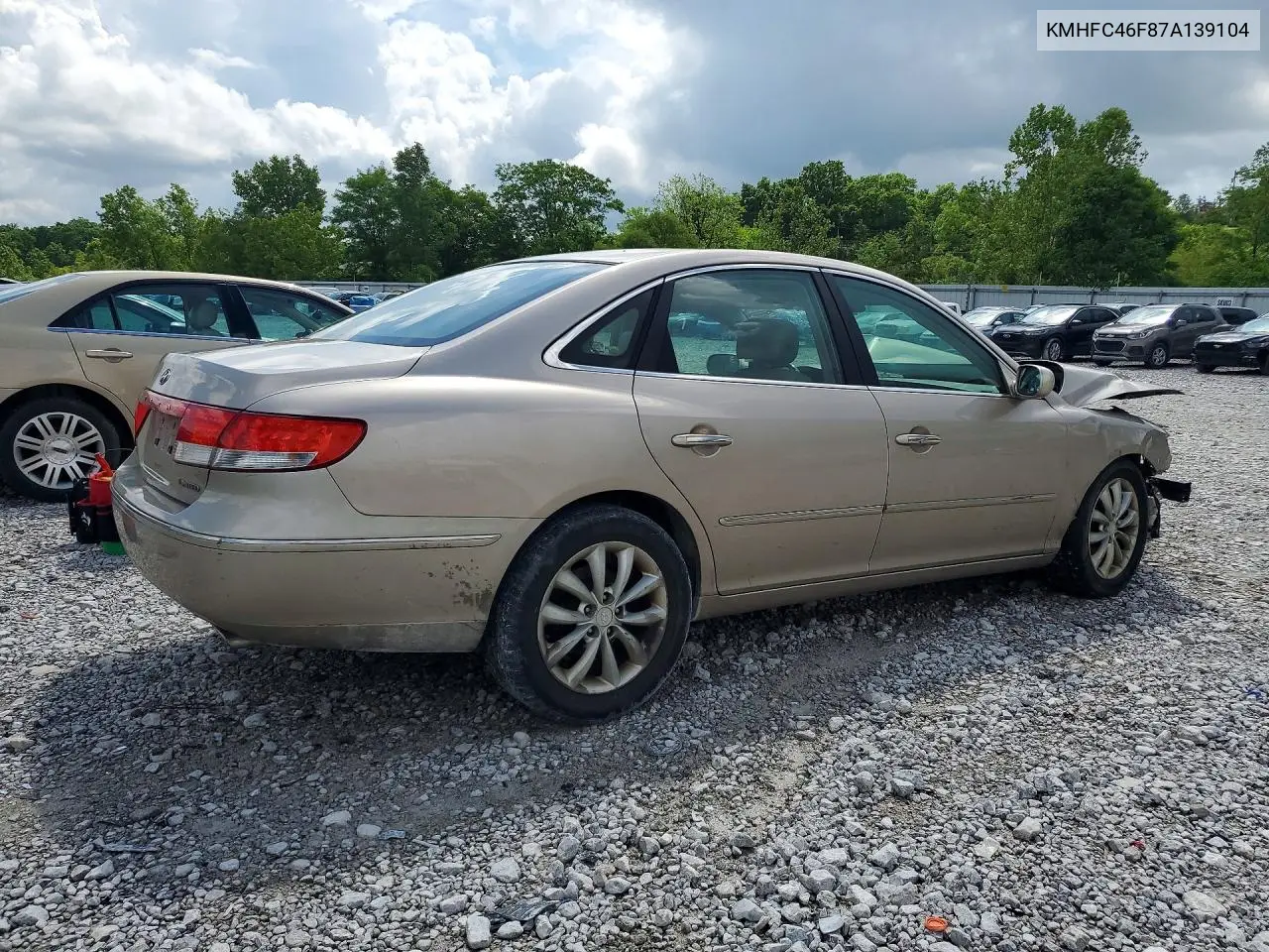 2007 Hyundai Azera Se VIN: KMHFC46F87A139104 Lot: 55046856