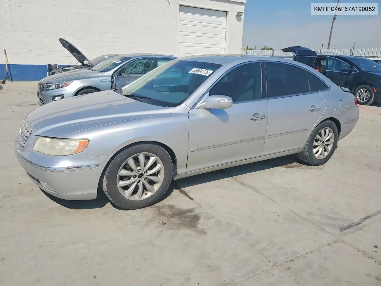 2007 Hyundai Azera VIN: KMHFC46F67A190052 Lot: 58604716