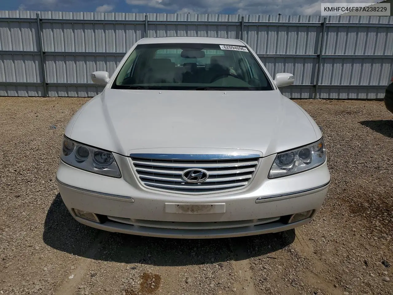 2007 Hyundai Azera Se VIN: KMHFC46F87A238229 Lot: 62094096