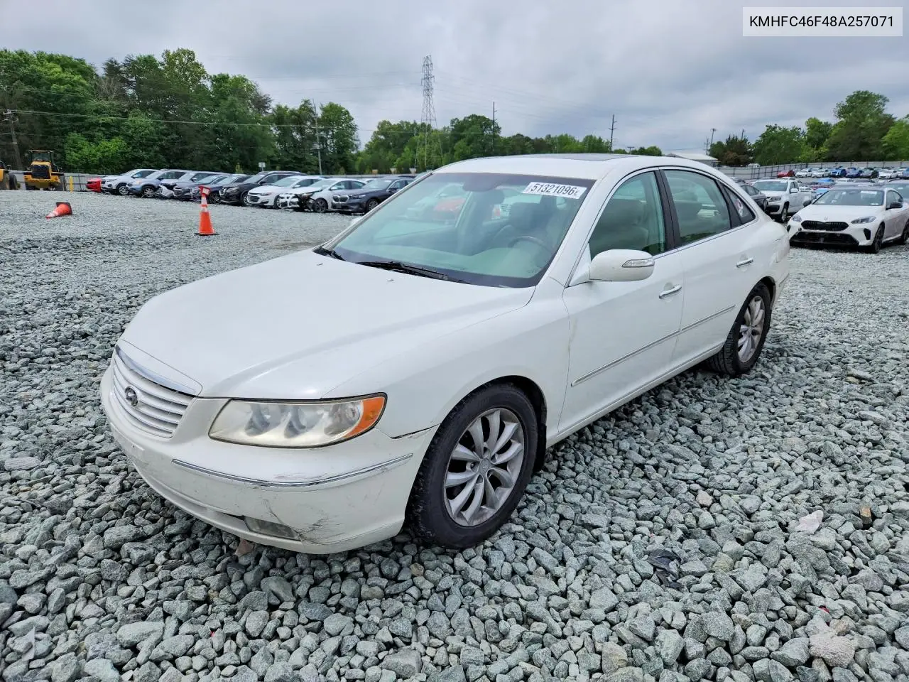 2008 Hyundai Azera Limited VIN: KMHFC46F48A257071 Lot: 51321096