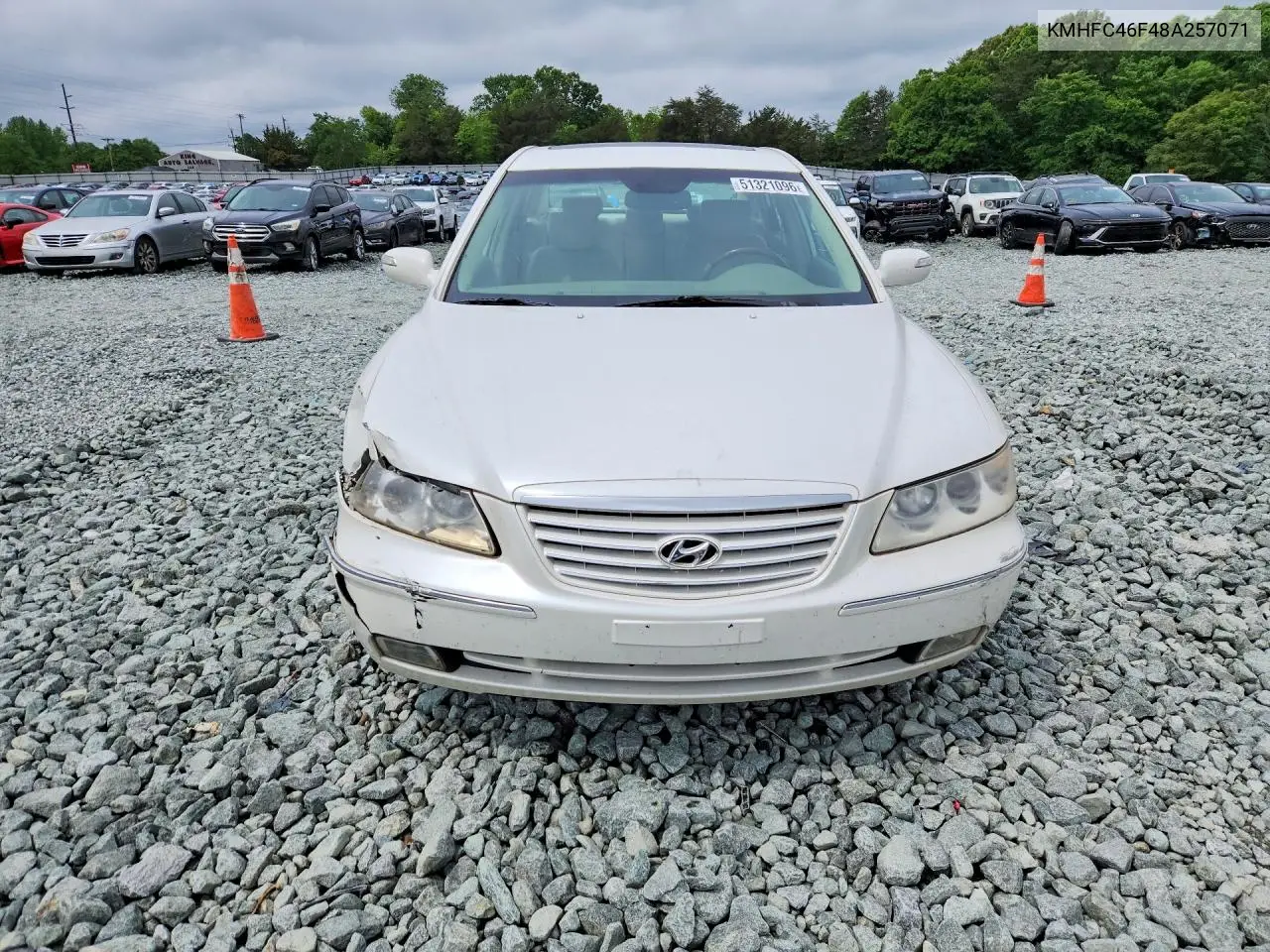 2008 Hyundai Azera Limited VIN: KMHFC46F48A257071 Lot: 51321096
