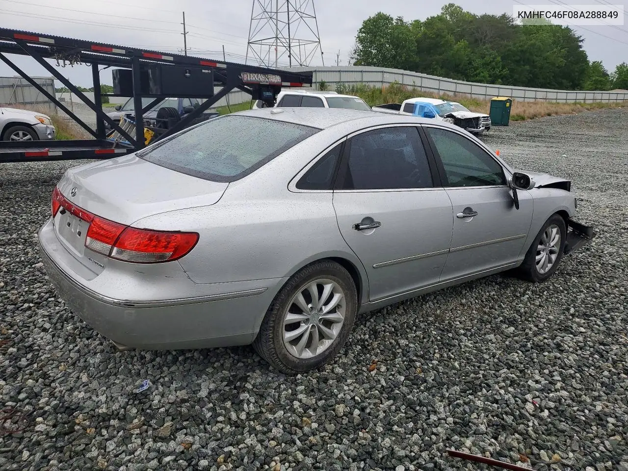 2008 Hyundai Azera Limited VIN: KMHFC46F08A288849 Lot: 52554706