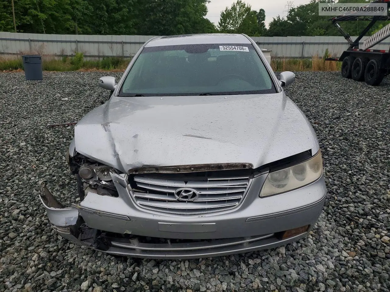 2008 Hyundai Azera Limited VIN: KMHFC46F08A288849 Lot: 52554706
