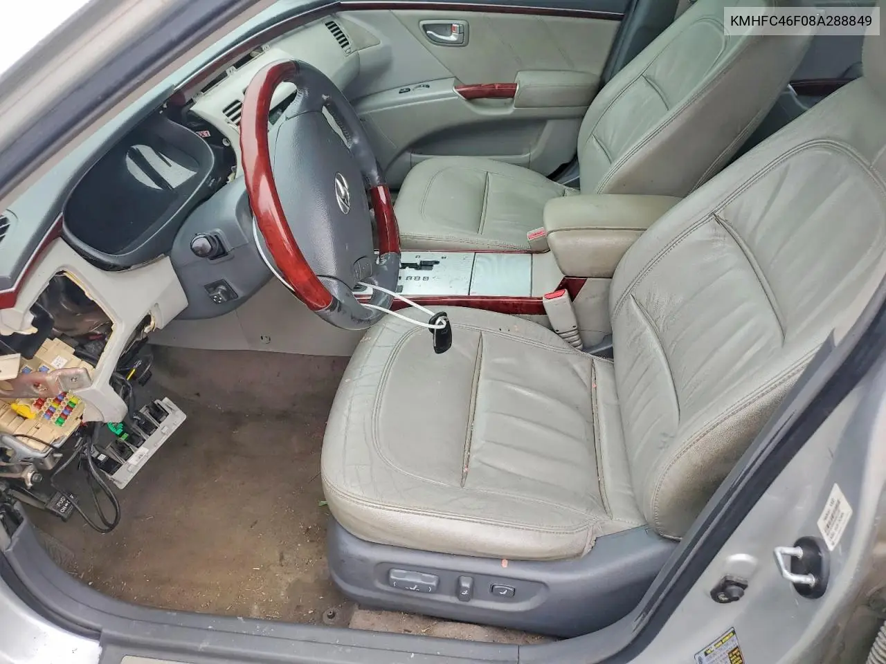 2008 Hyundai Azera Limited VIN: KMHFC46F08A288849 Lot: 52554706