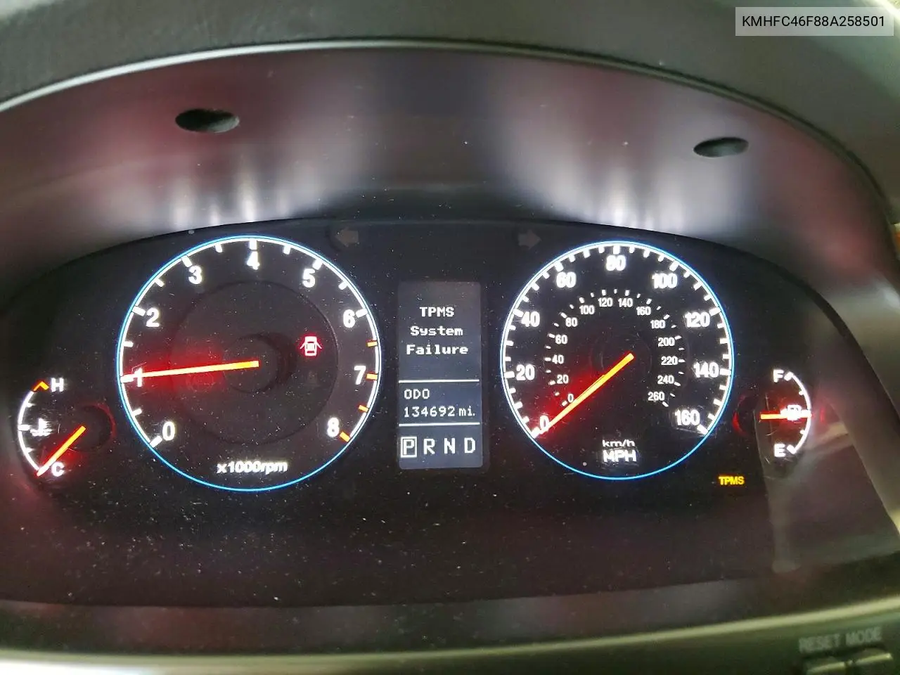 2008 Hyundai Azera Limited VIN: KMHFC46F88A258501 Lot: 56781106