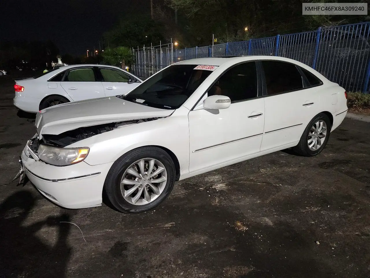 2008 Hyundai Azera Limited VIN: KMHFC46FX8A309240 Lot: 61991306