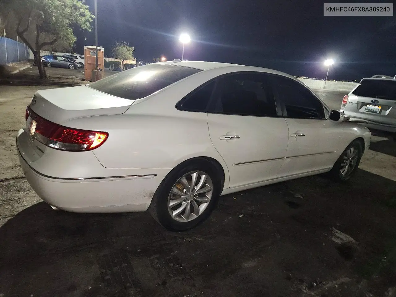 2008 Hyundai Azera Limited VIN: KMHFC46FX8A309240 Lot: 61991306